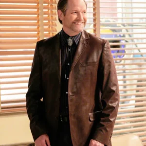 Georgie and Mandys First Marriage S01 Matthew Letscher Leather Blazer Side