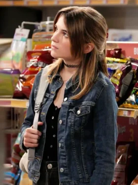 Georgie and Mandys First Marriage S01 Raegan Revord Denim Jacket Back