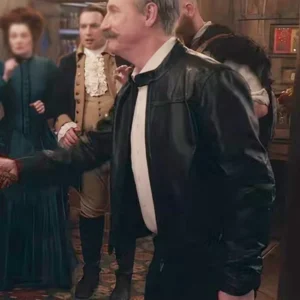 Ghosts S04 Matt Walsh Black Leather Jacket