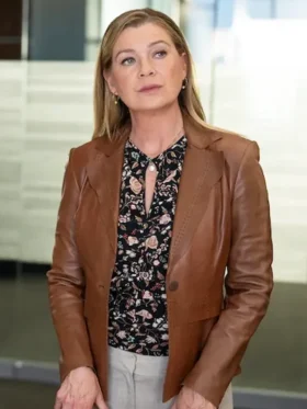 Good American Family S01 Kristine Barnett Leather Blazer Side