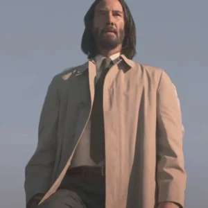 Good Fortune 2025 Keanu Reeves Coat Side