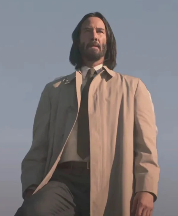 Good Fortune 2025 Keanu Reeves Coat Side