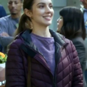 Greys Anatomy S21 Adelaide Kane Hooded Coat