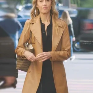 Greys Anatomy S21 Kim Raver Trench Leather Coat