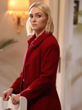 Grosse Pointe Garden Society S01 Alice Morris Red Wool Coat