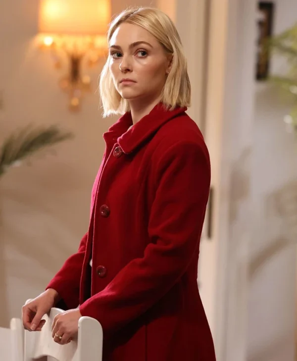 Grosse Pointe Garden Society S01 Alice Morris Red Wool Coat
