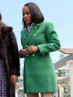 Grosse Pointe Garden Society S01 Catherine Green Wool Coat