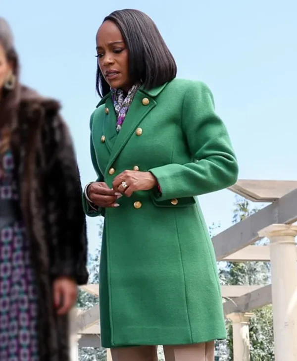 Grosse Pointe Garden Society S01 Catherine Green Wool Coat
