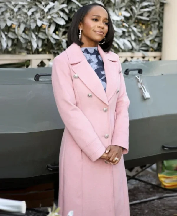 Grosse Pointe Garden Society S01 Catherine Pink Wool Coat
