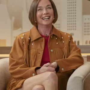 Hacks S04 Dance Mom Brown Fringe Suede Jacket