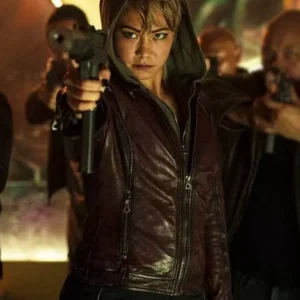 Havoc 2025 Michelle Waterson Brown Leather Jacket