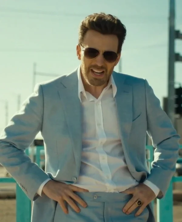 Honey Don't! 2025 Chris Evans Blue Blazer