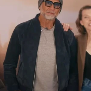 In the Lost Lands 2025 Dave Bautista Blue Bomber Jacket