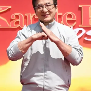 Karate Kid Legends 2025 Jackie Chan White Bomber Jacket Side