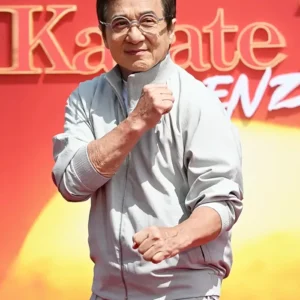 Karate Kid Legends 2025 Jackie Chan White Cotton Bomber Jacket