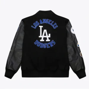 LA Dodgers Black Vintage Varsity