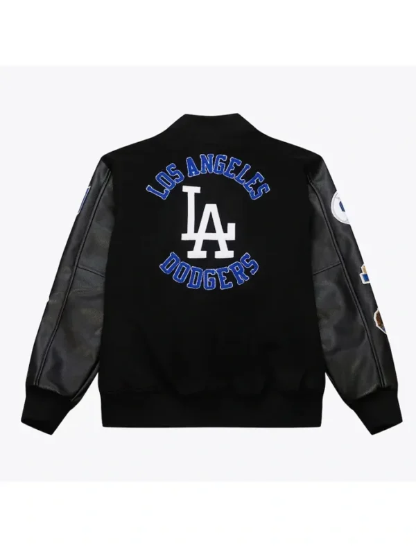 LA Dodgers Black Vintage Varsity