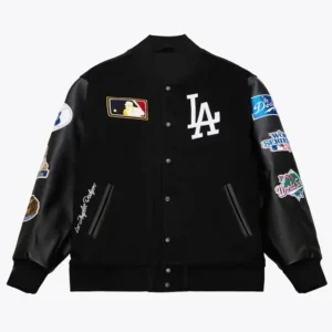 LA Dodgers Black Vintage Varsity sale