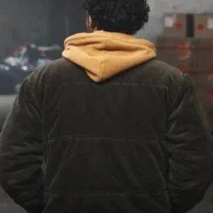 Last Bullet 2025 Alban Lenoir Brown Corduroy Jacket