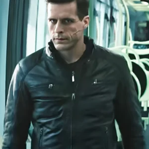 Last Bullet 2025 Quentin D'Hainaut Black Leather Jacket Front