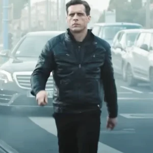 Last Bullet 2025 Quentin D'Hainaut Black Leather Jacket Back