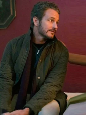 Law And Order S24 Kevin Kane Green Quilted Jacket