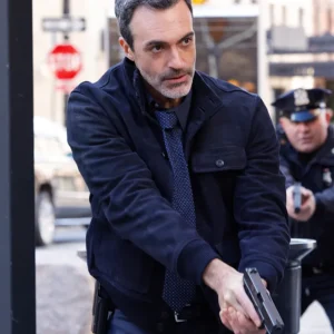 Law And Order S24 Reid Scott Blue Jacket Side