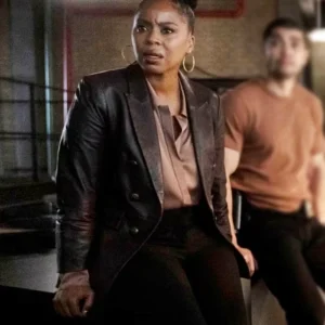 Law and Order Organized Crime S05 Ayanna Bell Leather Blazer