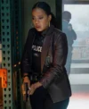 Law and Order Organized Crime S05 Ayanna Bell Brown Leather Blazer