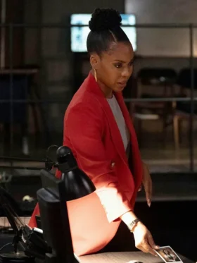 Law and Order Organized Crime S05 Ayanna Bell Red Blazer Front