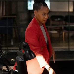 Law and Order Organized Crime S05 Ayanna Bell Red Blazer Front