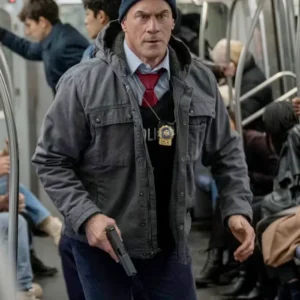 Law and Order Organized Crime S05 Elliot Stabler Grey Hooded Jacket