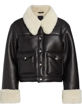 Law and Order S24 Jackie McCarthy Black Leather Jacket