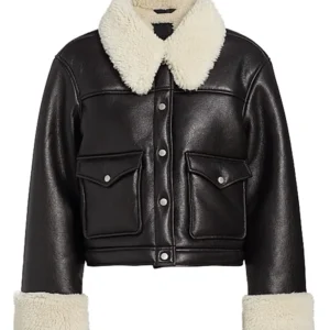 Law and Order S24 Jackie McCarthy Black Leather Jacket