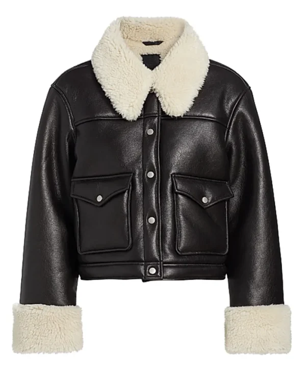 Law and Order S24 Jackie McCarthy Black Leather Jacket