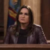 Law and Order SVU S26 Mariska Hargitay Leather Blazer