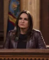 Law and Order SVU S26 Mariska Hargitay Leather Blazer