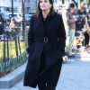 Law and Order SVU S26 Olivia Benson Black Wool Coat Side