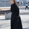 Law and Order SVU S26 Olivia Benson Black Wool Belted Coat