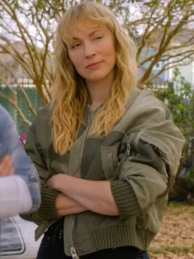 Leverage Redemption S03 Beth Riesgraf Bomber Jacket Side