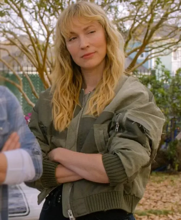Leverage Redemption S03 Beth Riesgraf Bomber Jacket Side