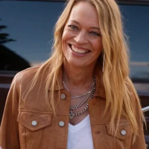Leverage Redemption S03 Jeri Ryan Brown Jacket Side