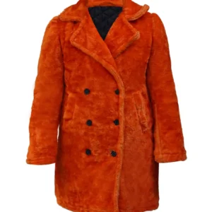 Lisa Kudrow Friends S05 Phoebe Buffay Orange Coat