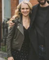Mix Tape S01 Teresa Palmer Brown Leather Jacket