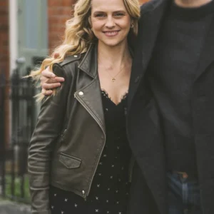 Mix Tape S01 Teresa Palmer Brown Leather Jacket