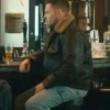 MobLand S01 Bradley Turner Brown Shearling Leather Jacket