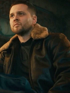 MobLand S01 Bradley Turner Brown Leather Jacket