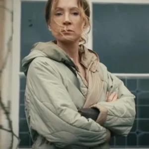 MobLand S01 Joanne Froggatt Hooded Coat Side