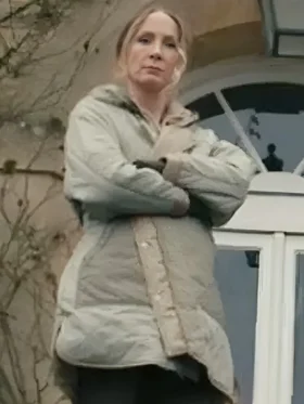 MobLand S01 Joanne Froggatt Hooded Coat Back