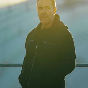 MobLand S01 Kevin Harrigan Black Hooded Jacket Side